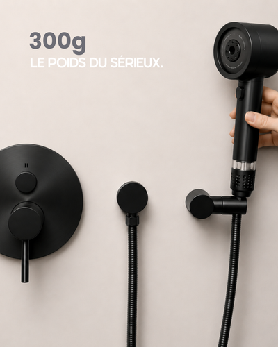 Pommeau de douche filtrant Limpid I Noir Obsidienne