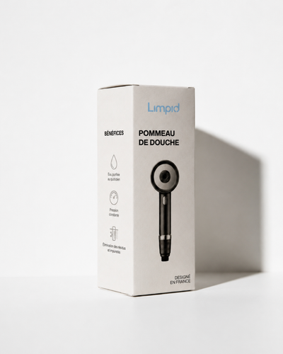 Pommeau de douche filtrant Limpid I Grès Cendré