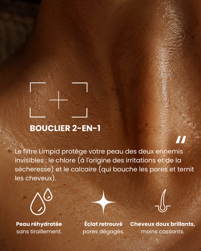 Pommeau de douche filtrant Limpid I Noir Obsidienne
