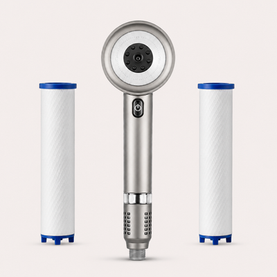 Pommeau de douche filtrant Limpid I Grès Cendré