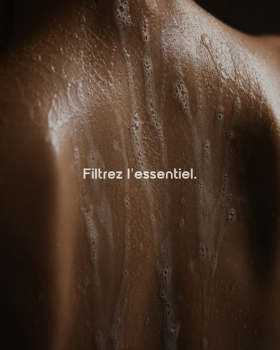 Pommeau de douche filtrant Limpid I Grès Cendré